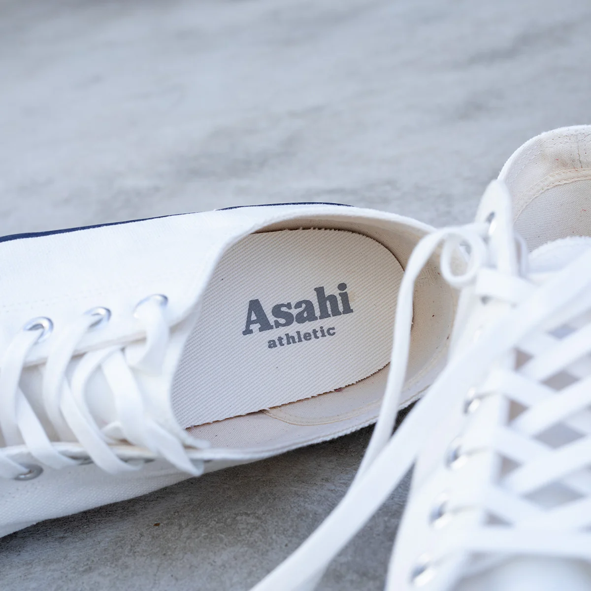 AS-046-WHT - ASAHI Cotton Canvas Shoes - White - Image 3