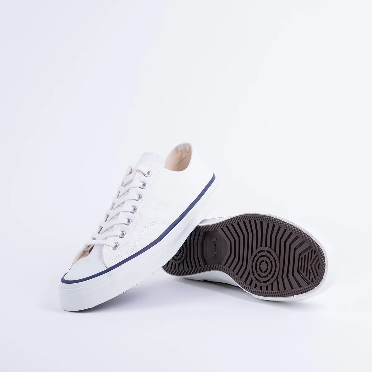 AS-046-WHT - ASAHI Cotton Canvas Shoes - White - Image 5