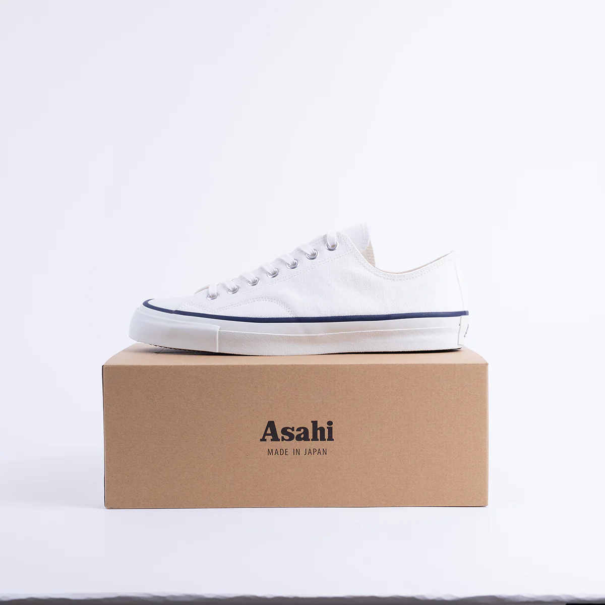 AS-046-WHT - ASAHI Cotton Canvas Shoes - White - Image 6