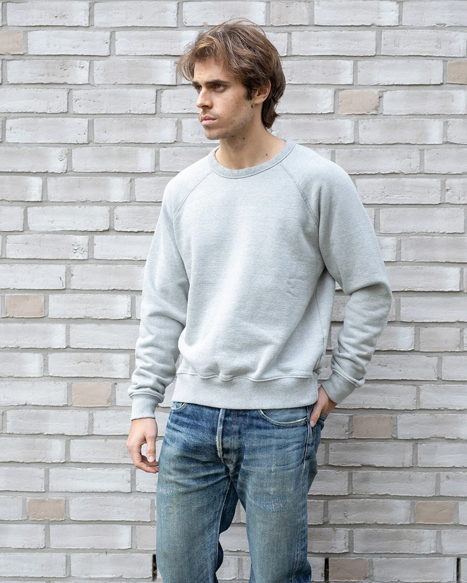 DE-HDC01-GRY - DEHEN 1920 Heavy Duty Crew Sweatshirt - Heather Grey