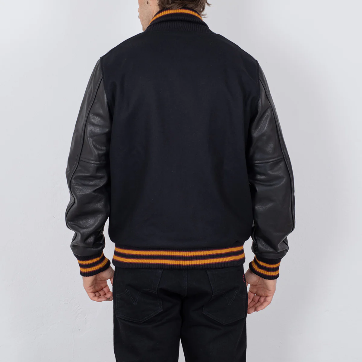 DE-JA002-BLK - Dehen 1920 x IH Germany Custom Varsity Jacket  - Black - Image 8