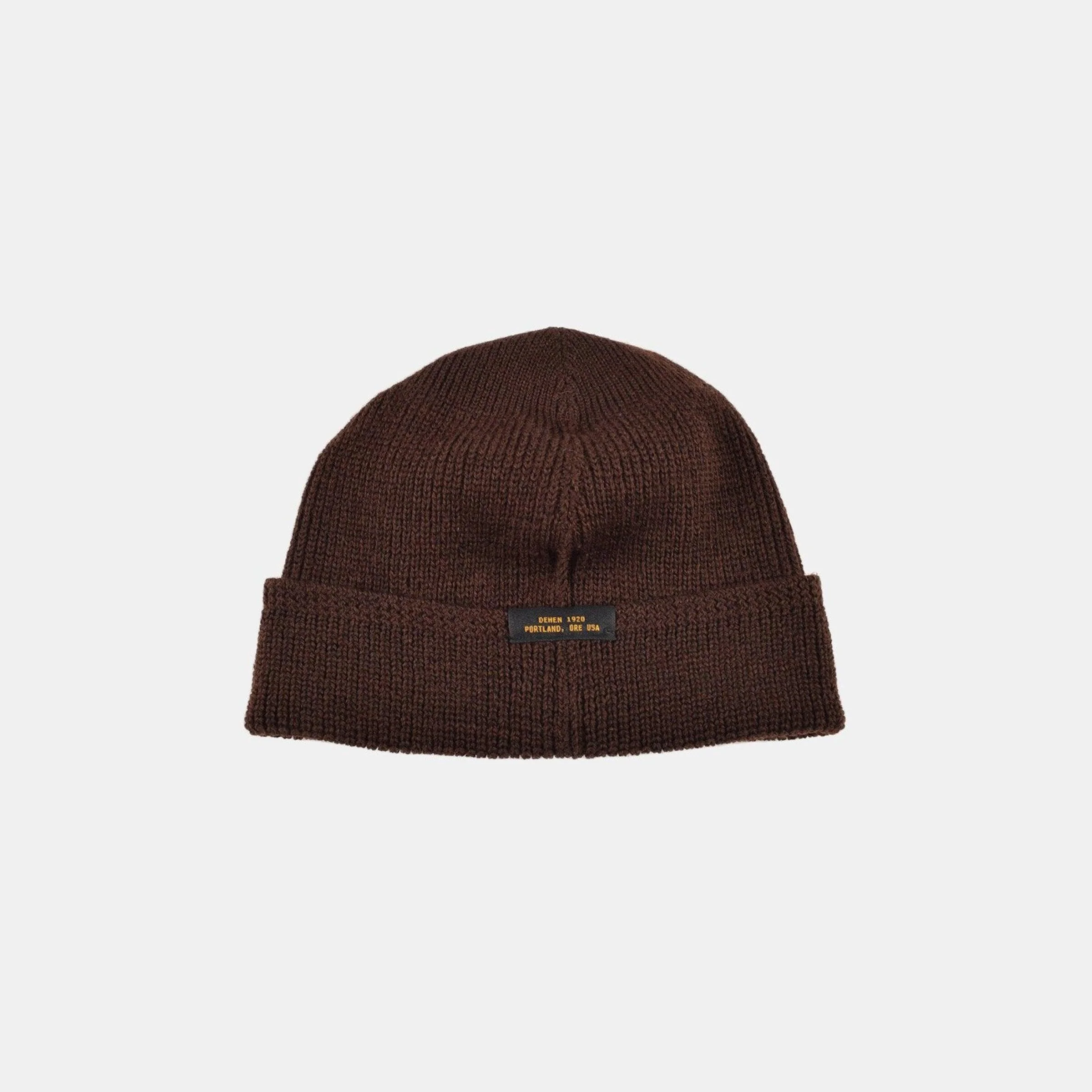DE-WKC001-BRN - Dehen 1920 Wool Knit Watch Cap - Brown - Image 3