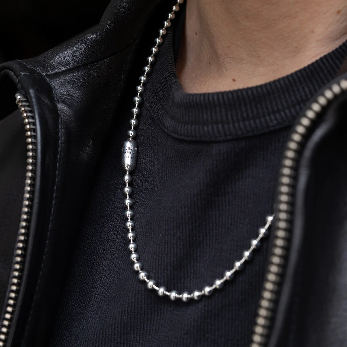 GA-POPLOCK-NECKLACE-A24-LO - GOOD ART HLYWD Poplock Necklace Good Art Logo/ A24' - Sterling Silver - Image 3