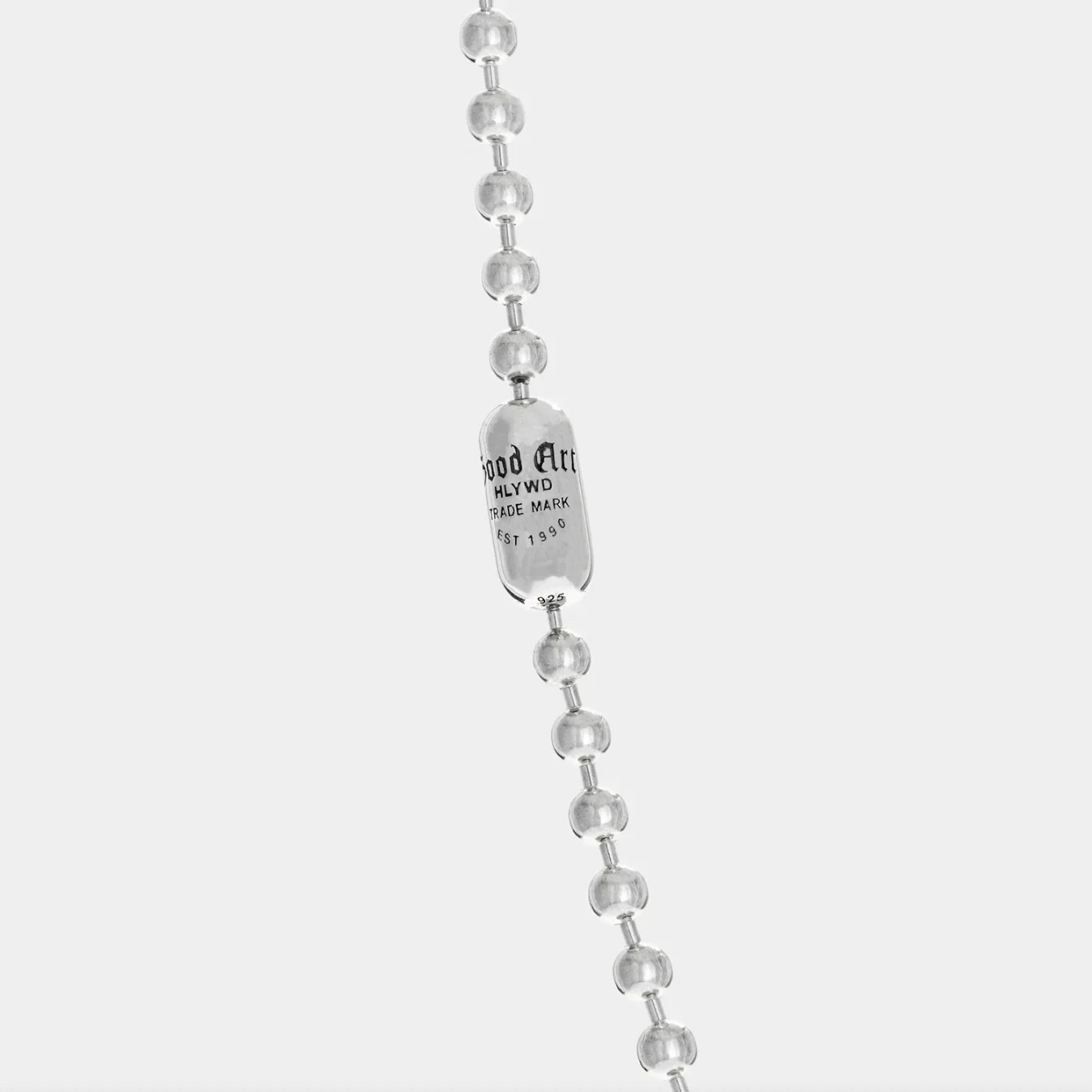 GA-POPLOCK-NECKLACE-A24-LO - GOOD ART HLYWD Poplock Necklace Good Art Logo/ A24' - Sterling Silver - Image 4