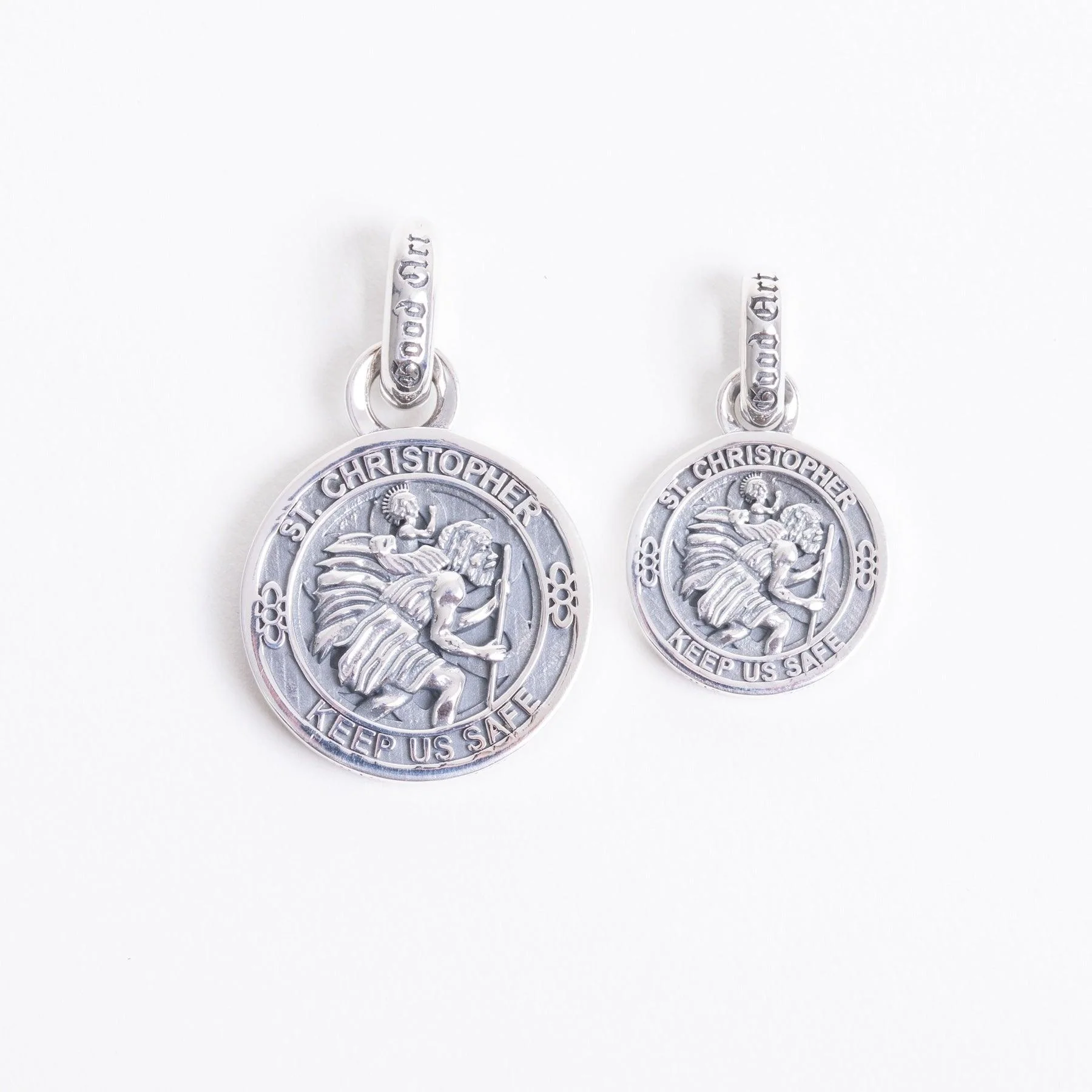 GA-ST-CHRISTOPHER-AA - GOOD ART HLYWD Saint Christopher Pendant AA- Sterling Silver - Image 6