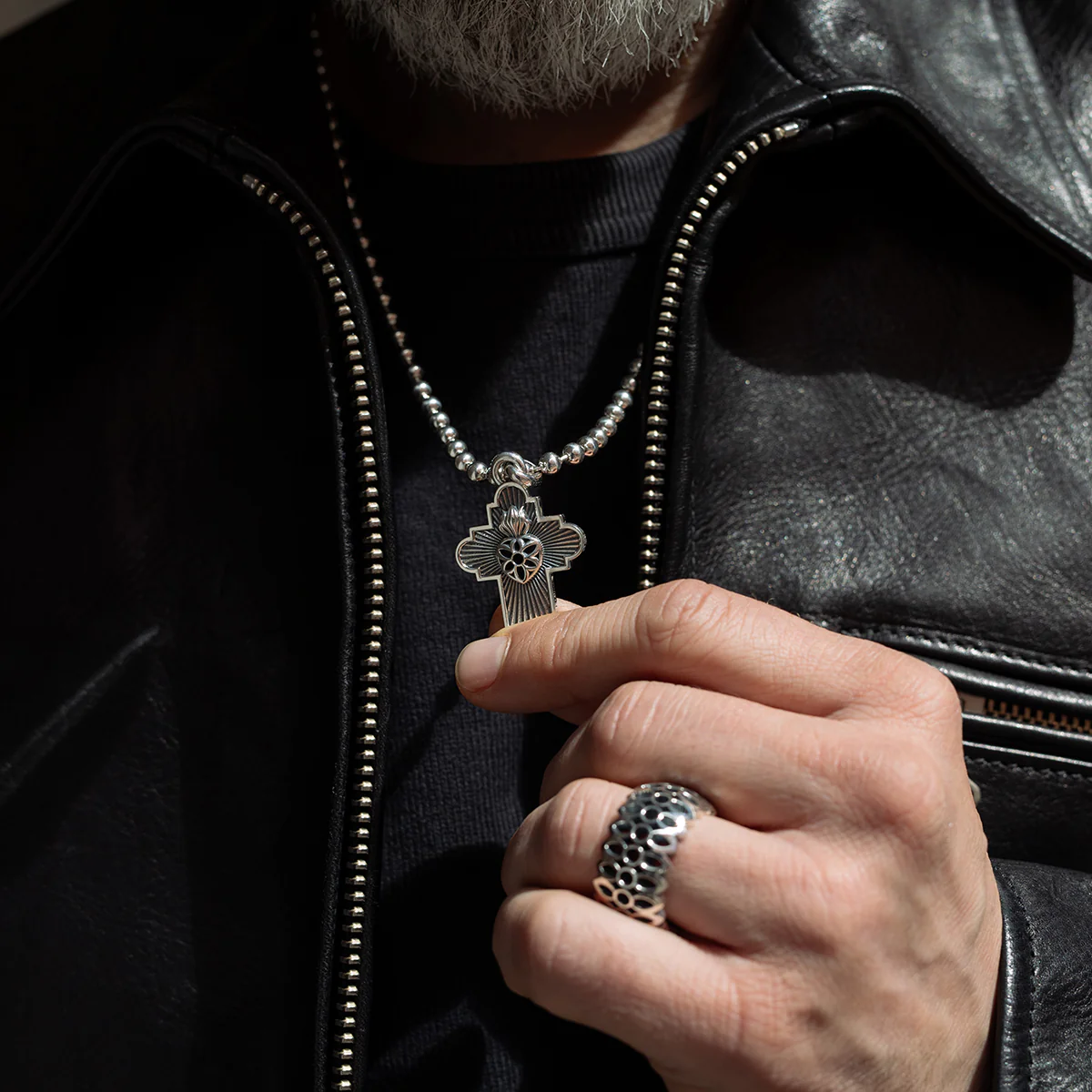 GA-JIMMY-CROSS-PEN-AA - GOOD ART HLYWD Jimmy Cross Pendant AA - Sterling Silver - Image 4