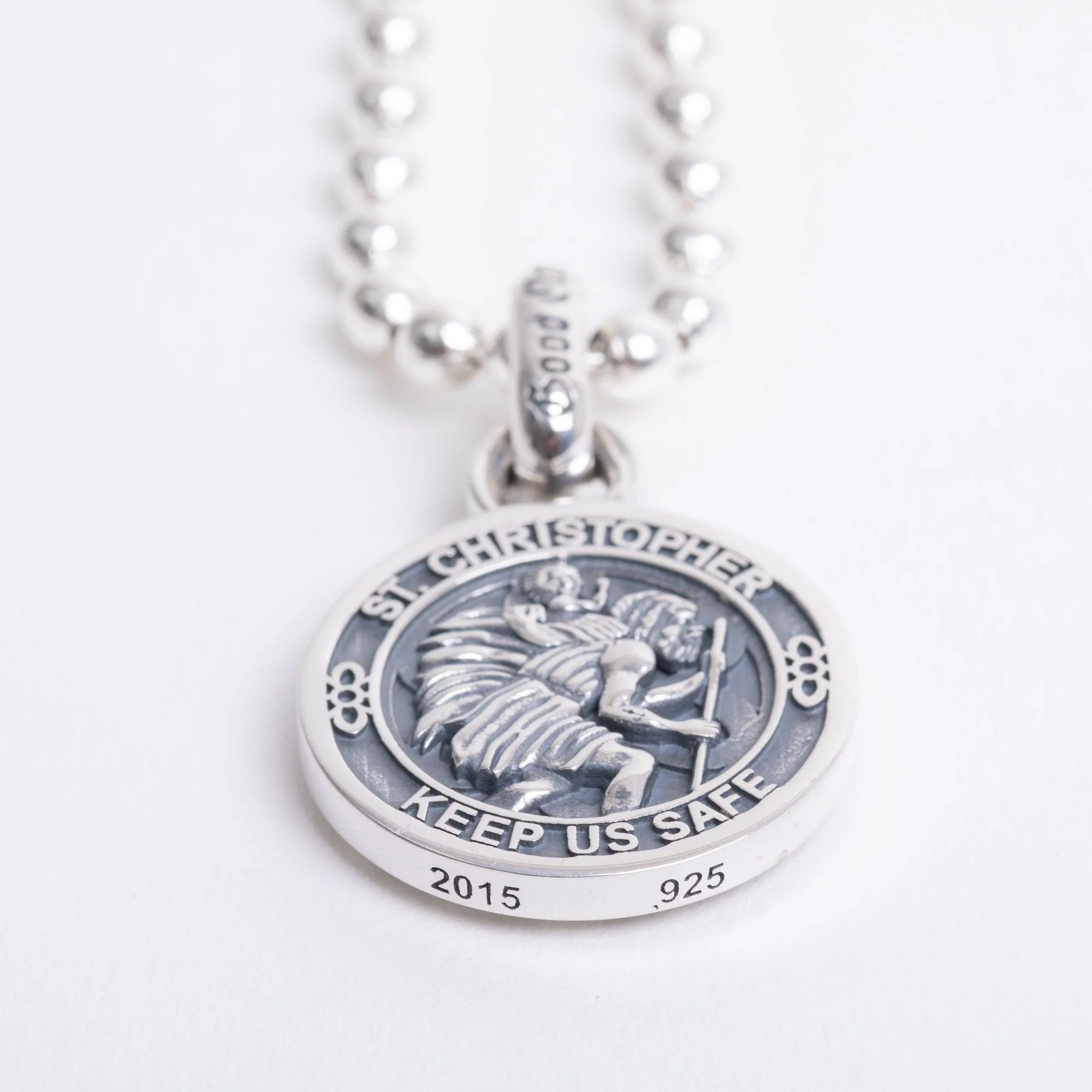 GA-ST-CHRISTOPHER-A - GOOD ART HLYWD Saint Christopher Pendant A- Sterling Silver - Image 4