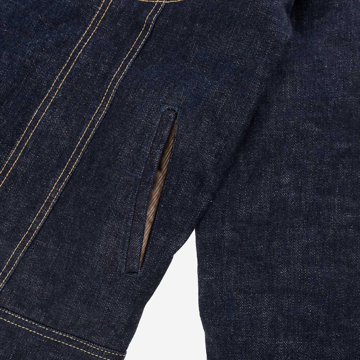 IH-101J-SR - 18oz Selvedge Denim Storm Rider Jacket - Indigo - Image 9