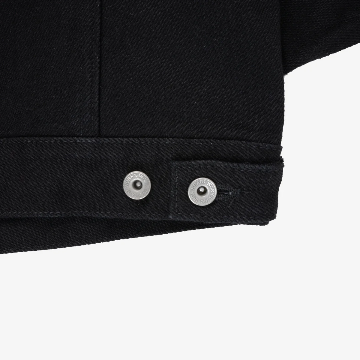 IH-526-SBG - 21oz Selvedge Denim Type III Jacket - Superblack (Fades To Grey) - Image 10