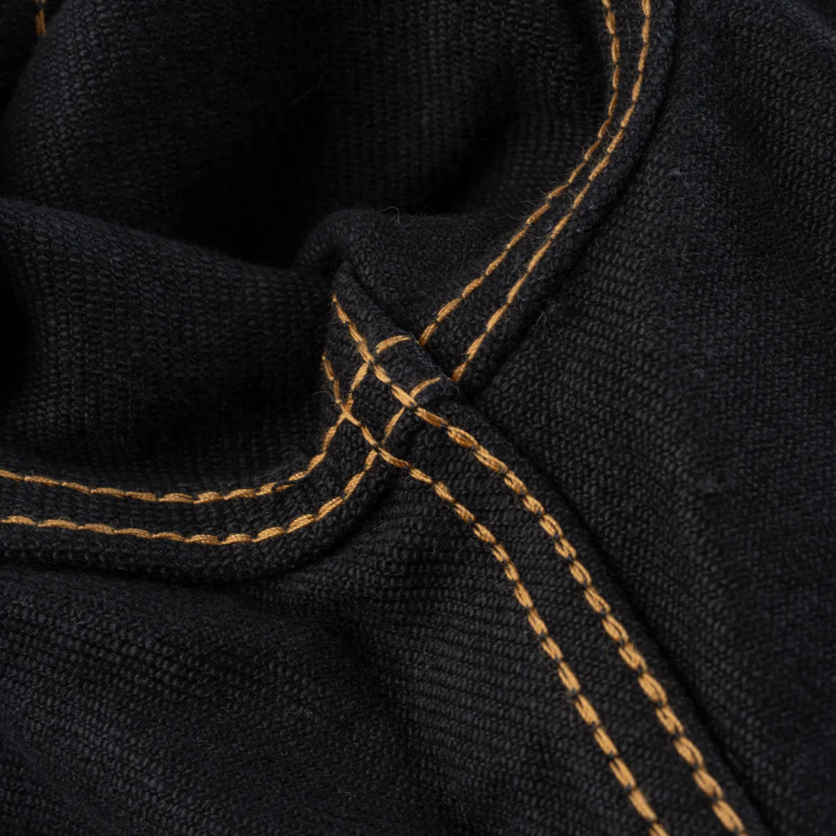 IH-526-SBG - 21oz Selvedge Denim Type III Jacket - Superblack (Fades To Grey) - Image 14