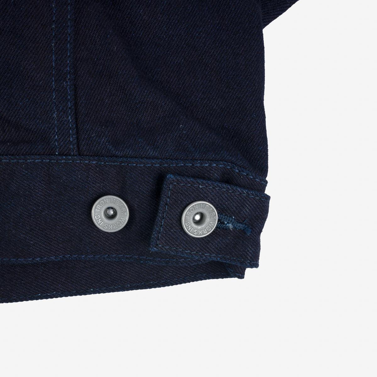 IH-526J-142IB - 14oz Selvedge Denim Modified Type III Jacket - Indigo/Black - Image 9