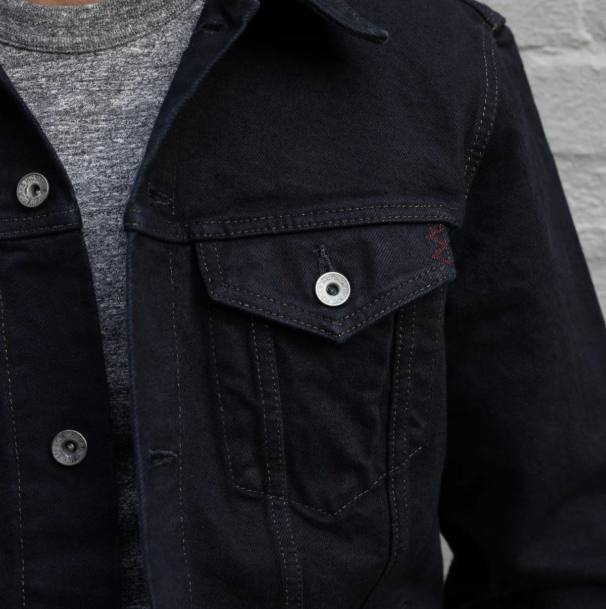 IH-526J-142OD - 14oz Selvedge Denim Type III Jacket - Overdyed Indigo - Image 3