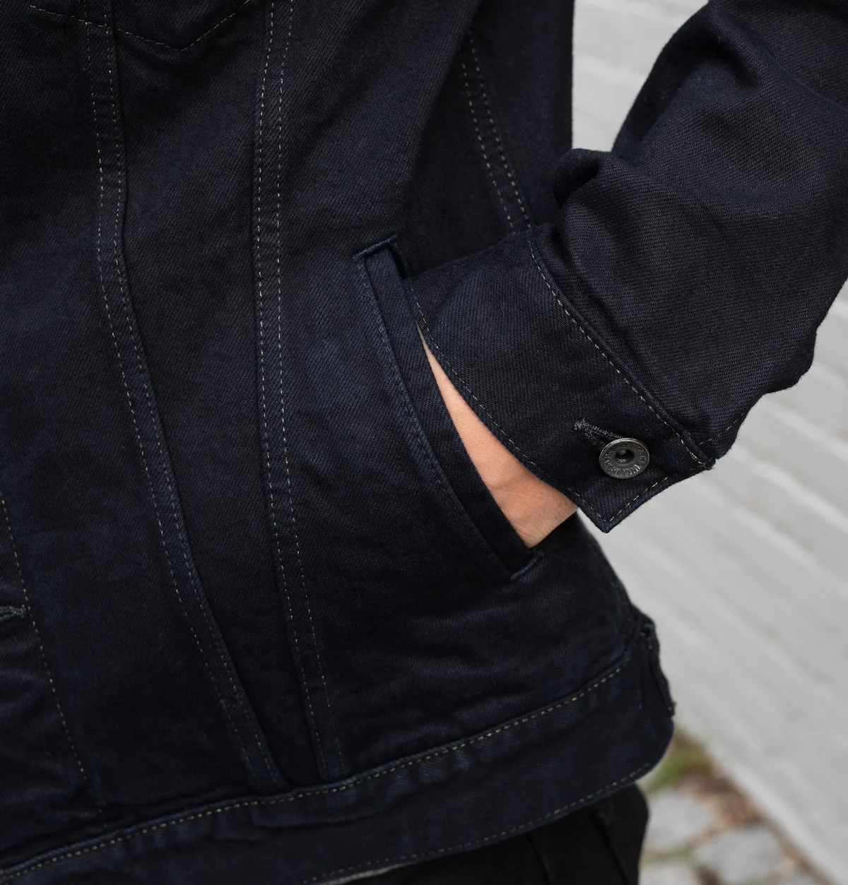 IH-526J-142OD - 14oz Selvedge Denim Type III Jacket - Overdyed Indigo - Image 4