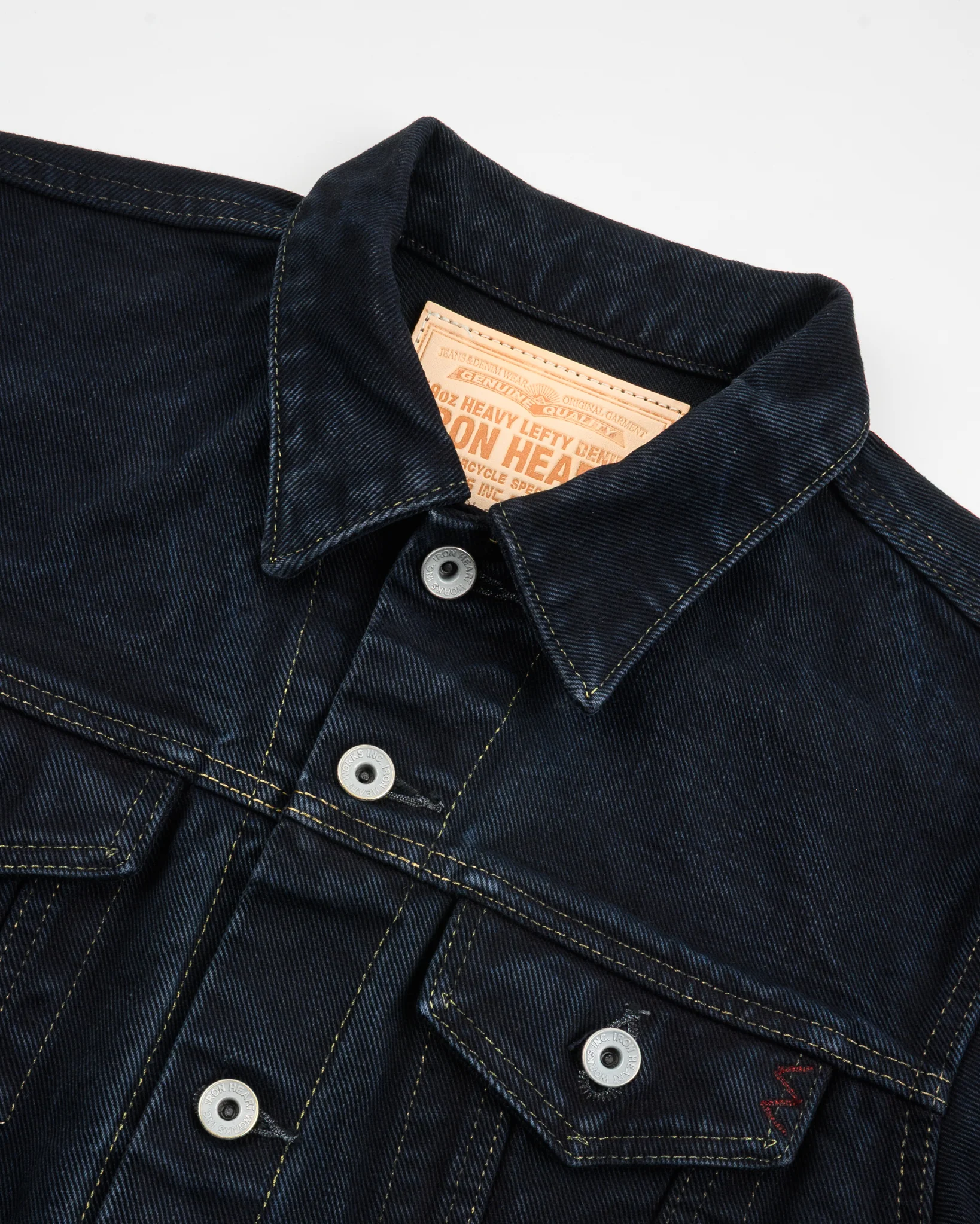 IH-526LOD - 19oz Lefthand Twill Type III Denim Jacket - Black Overdyed - Image 5