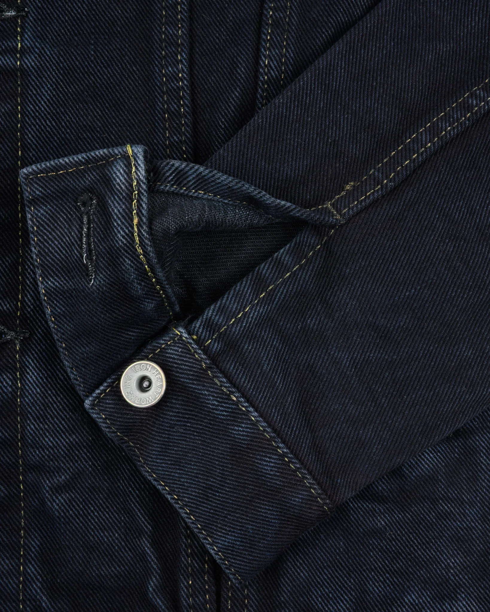 IH-526LOD - 19oz Lefthand Twill Type III Denim Jacket - Black Overdyed - Image 8