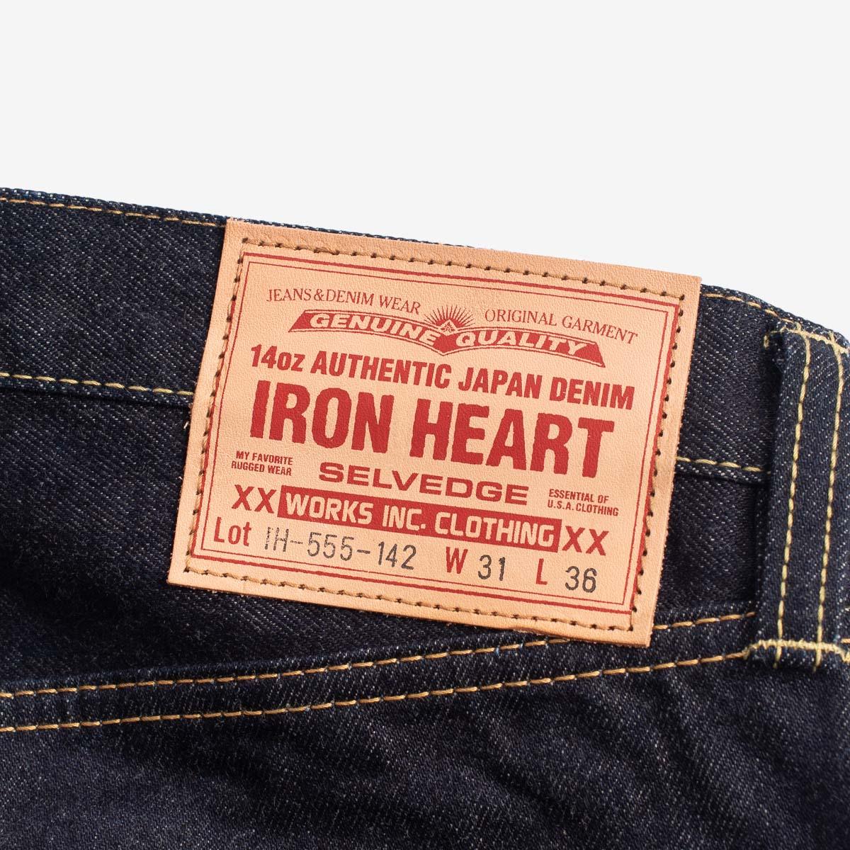 IH-555S-142 - 14oz Selvedge Denim Super Slim Cut Jeans - Indigo - Image 9