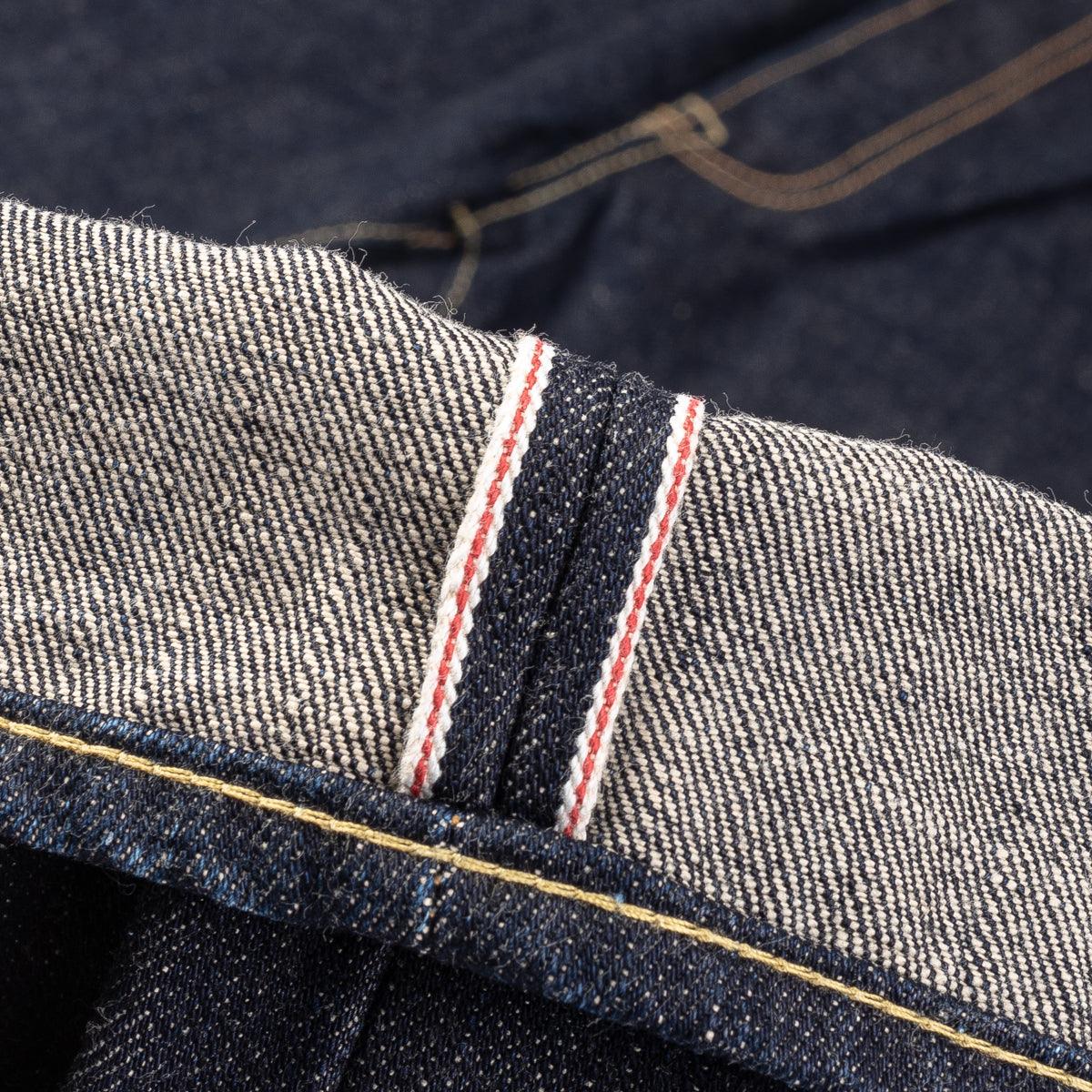 IH-555S-18 - 18oz Vintage Selvedge Denim Slim Cut Jeans - Indigo - Image 10