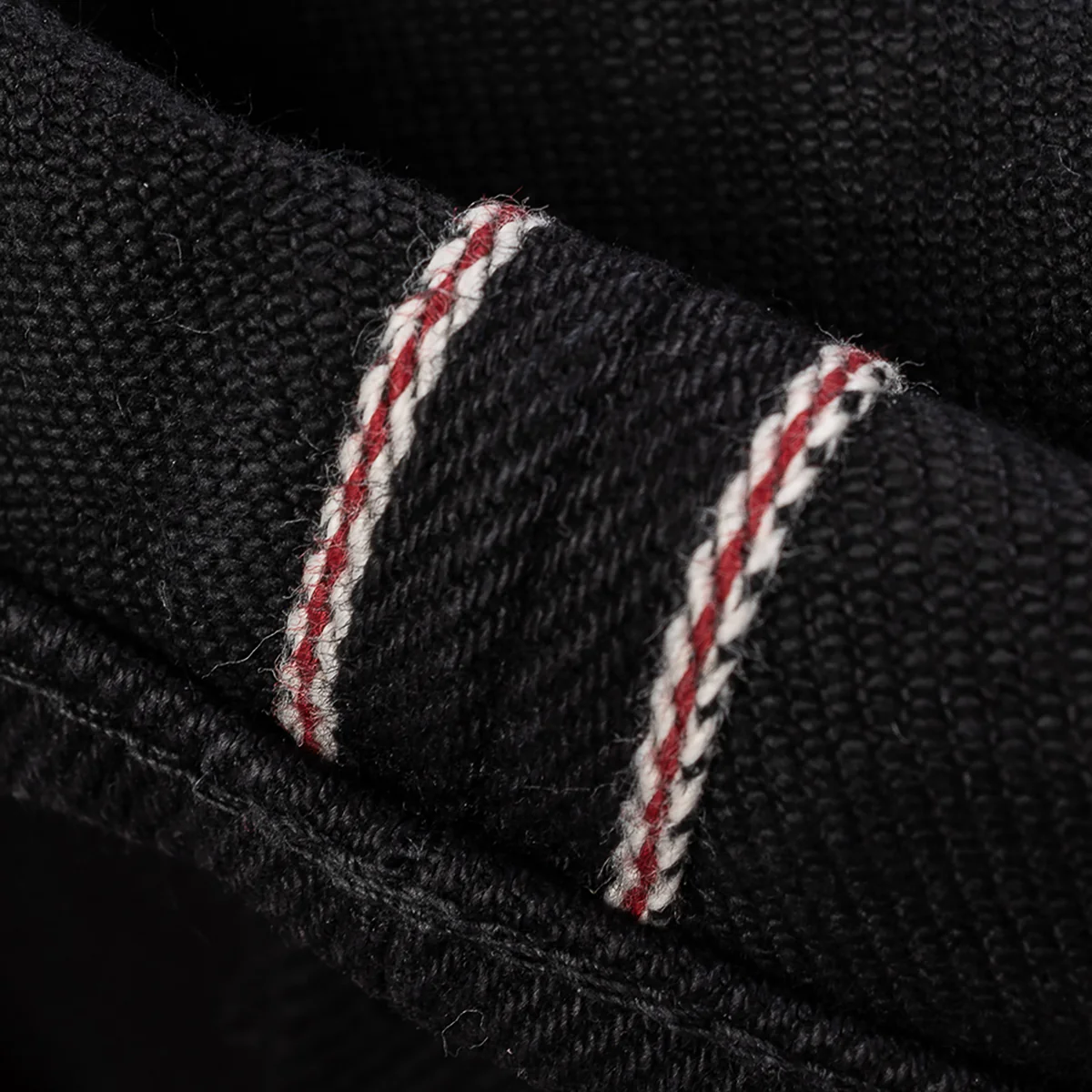 IH-555S-SBG - 21oz Selvedge Denim Slim Cut Jeans - Superblack (Fades To Grey) - Image 11