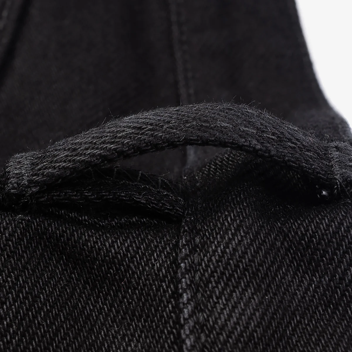IH-555S-SBG - 21oz Selvedge Denim Slim Cut Jeans - Superblack (Fades To Grey) - Image 12