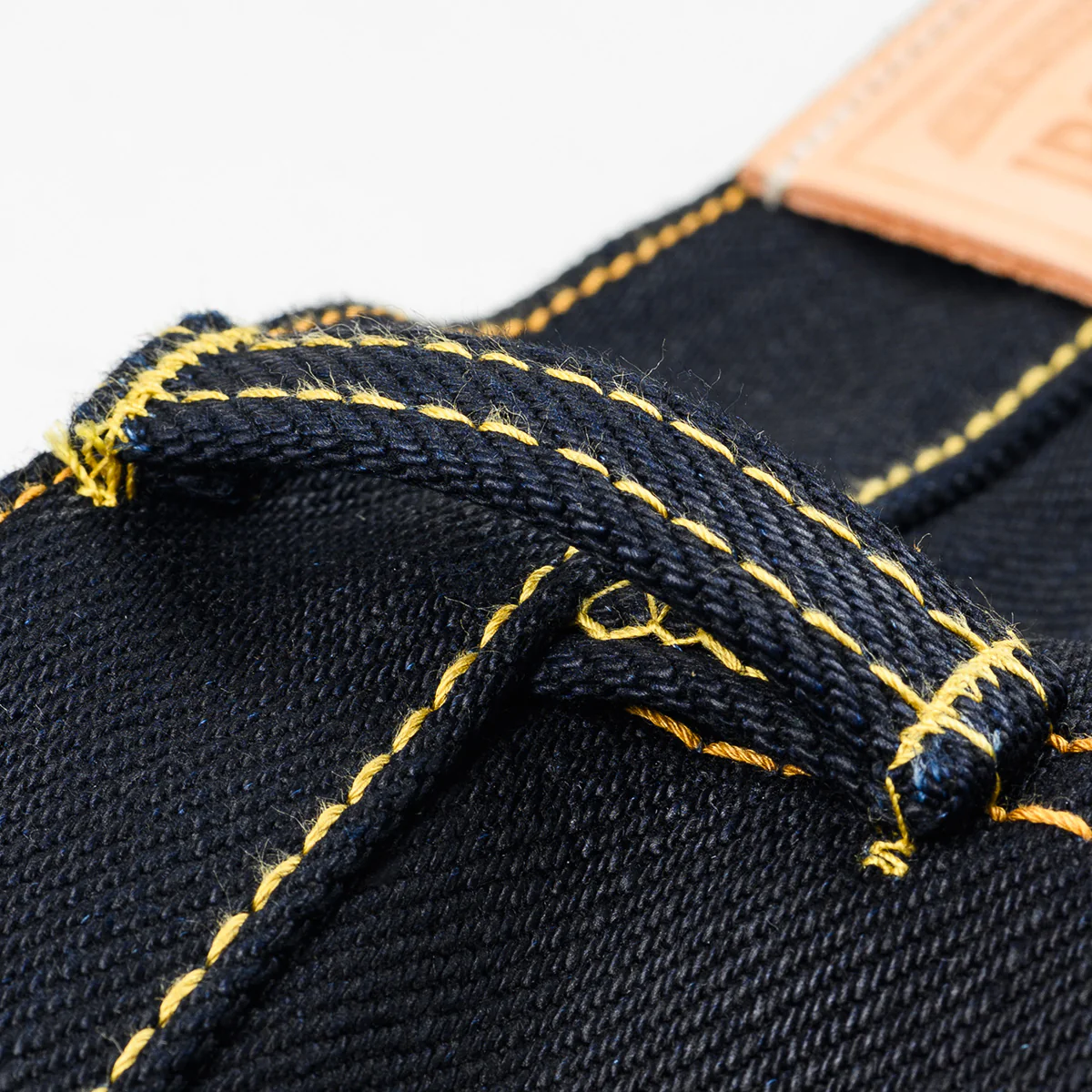 IH-634-XHSIB - 25oz Selvedge Denim Straight Cut Jeans - Indigo/Black - Image 10