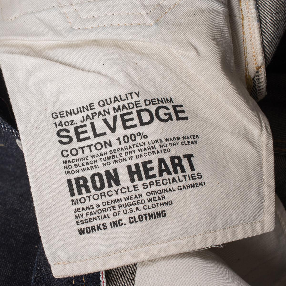 IH-634S-142 - 14oz Selvedge Denim Straight Cut Jeans - Indigo - Image 14