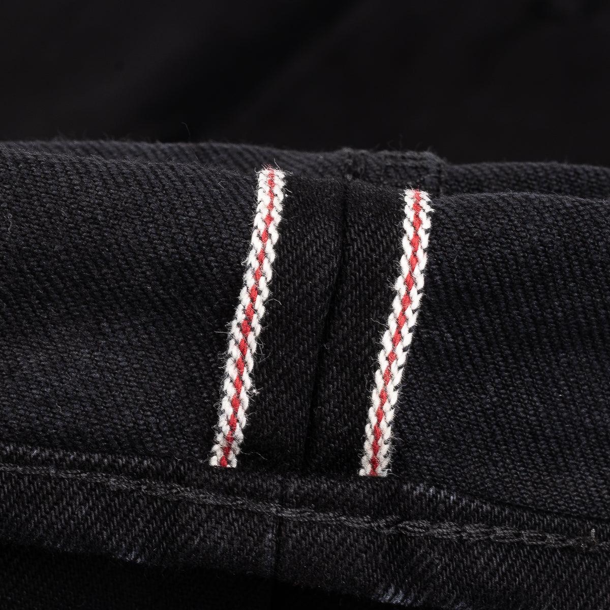 IH-634S-142BB - 14oz Selvedge Denim Straight Cut Jeans - Black/Black - Image 14