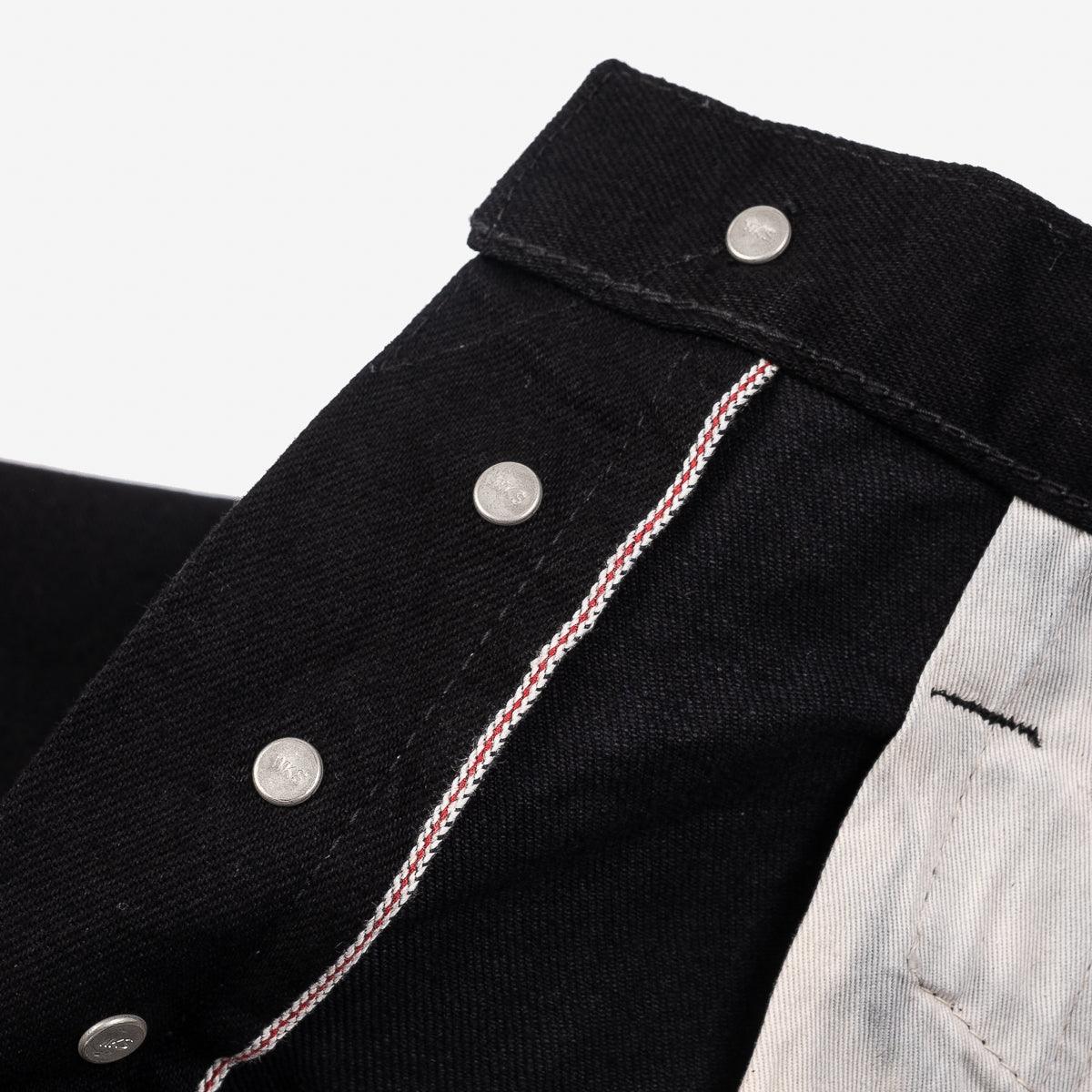 IH-634S-142BB - 14oz Selvedge Denim Straight Cut Jeans - Black/Black - Image 15