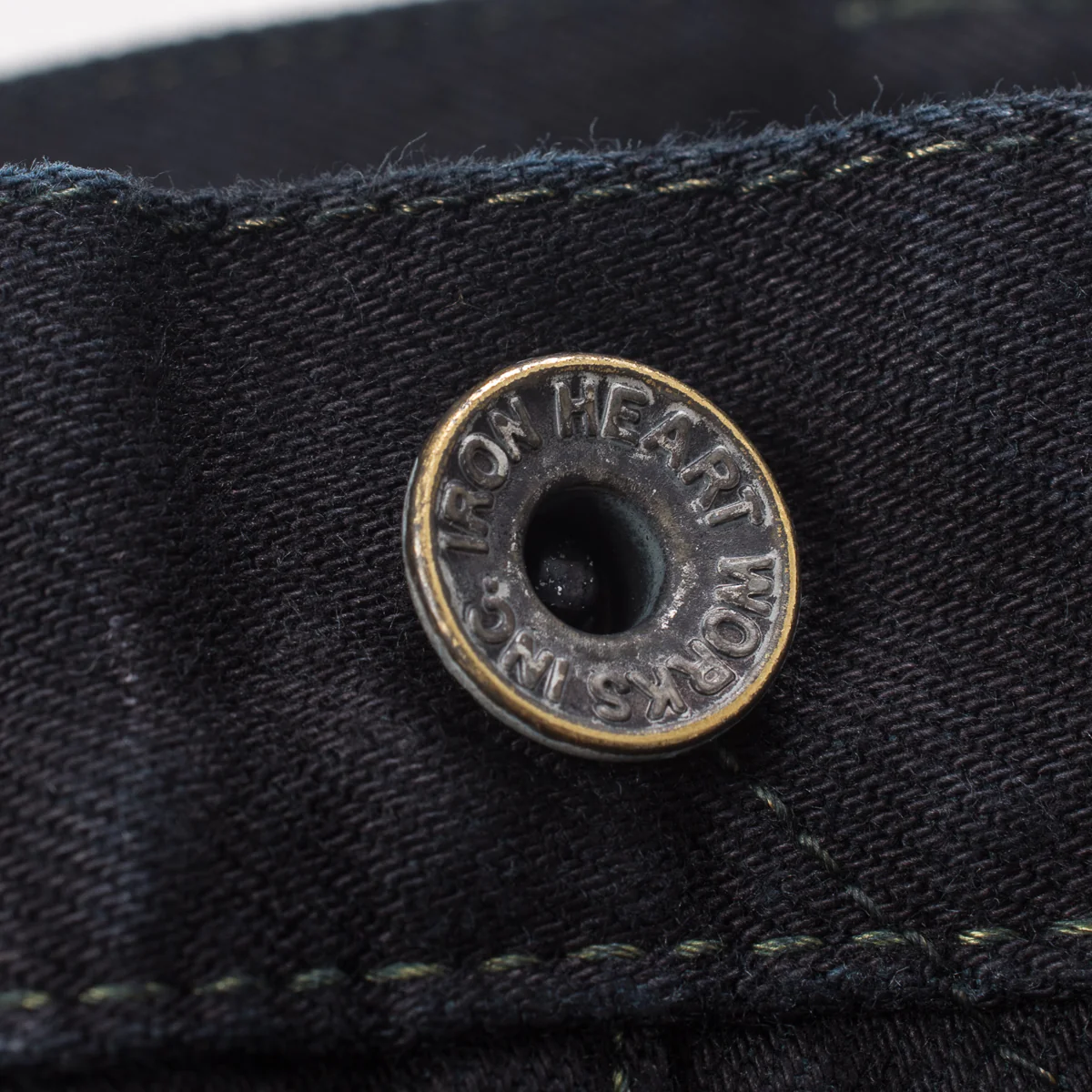 IH-634S-142OD - 14oz Selvedge Denim Straight Cut Jeans - Indigo Overdyed Black - Image 11