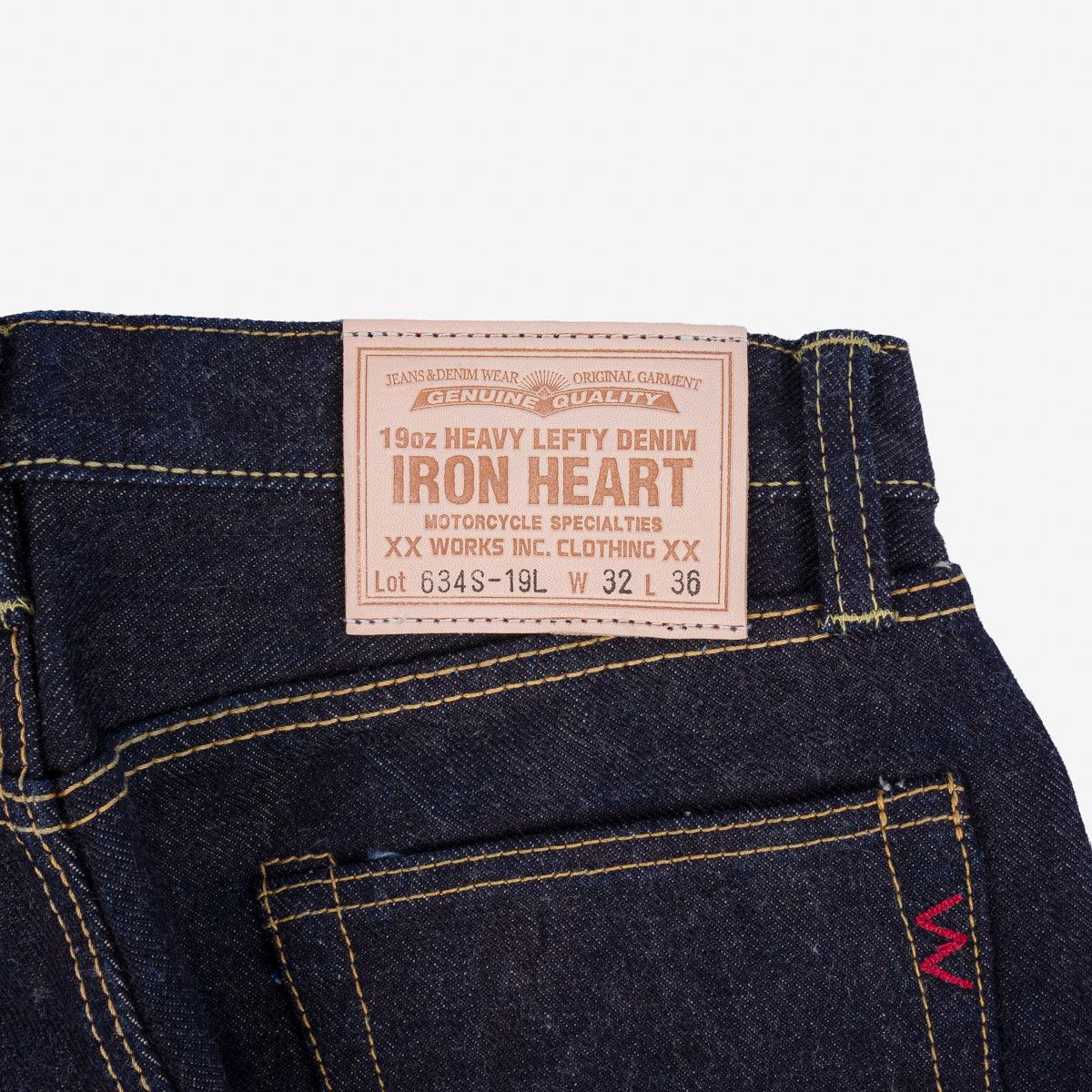 IH-634S-19L - 19oz Left Hand Twill Selvedge Denim Straight Cut Jeans - Indigo - Image 5