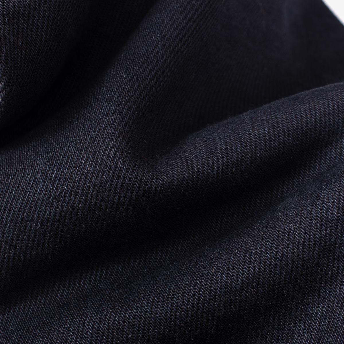 IH-634S-B - 21oz Selvedge Denim Straight Cut Jeans - Indigo Overdyed Black - Image 14