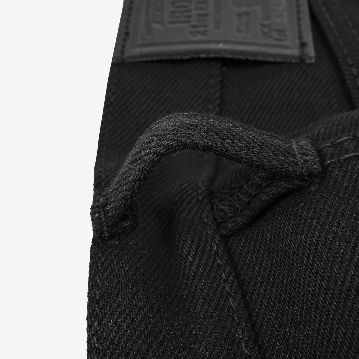 IH-634S-SB - 21oz Selvedge Denim Straight Cut - Superblack Non-Fade - Image 10