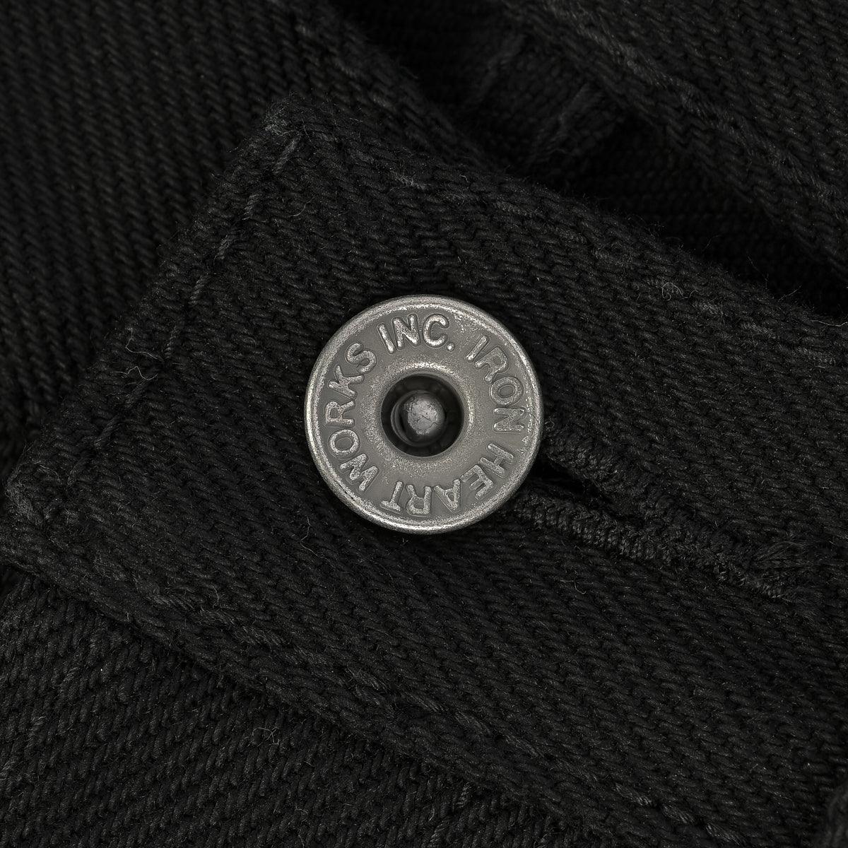 IH-634S-SB - 21oz Selvedge Denim Straight Cut - Superblack Non-Fade - Image 12