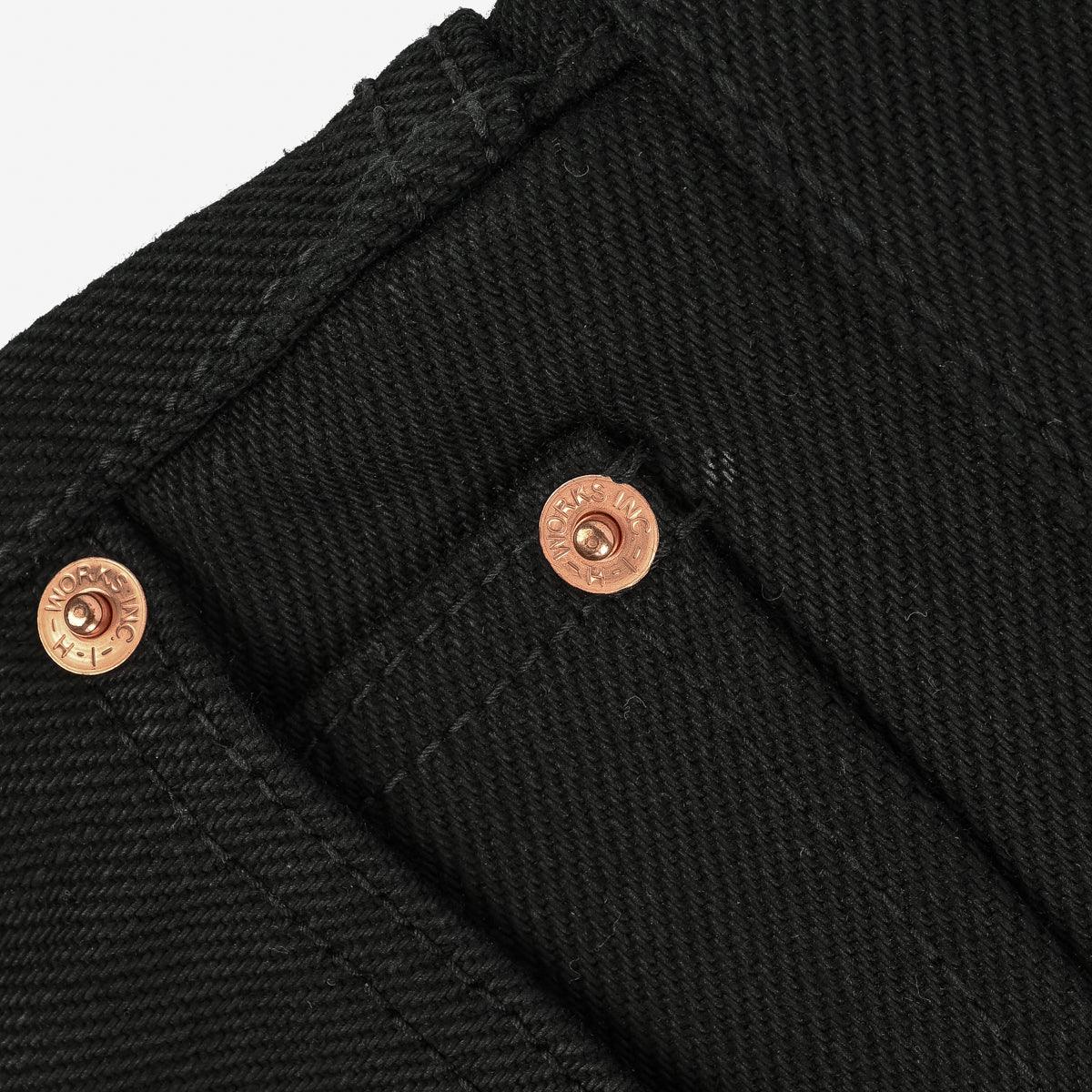 IH-634S-SB - 21oz Selvedge Denim Straight Cut - Superblack Non-Fade - Image 13