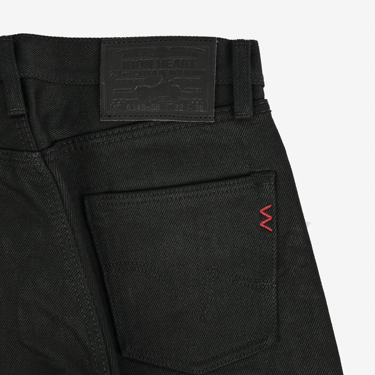 IH-634S-SB - 21oz Selvedge Denim Straight Cut - Superblack Non-Fade - Image 8