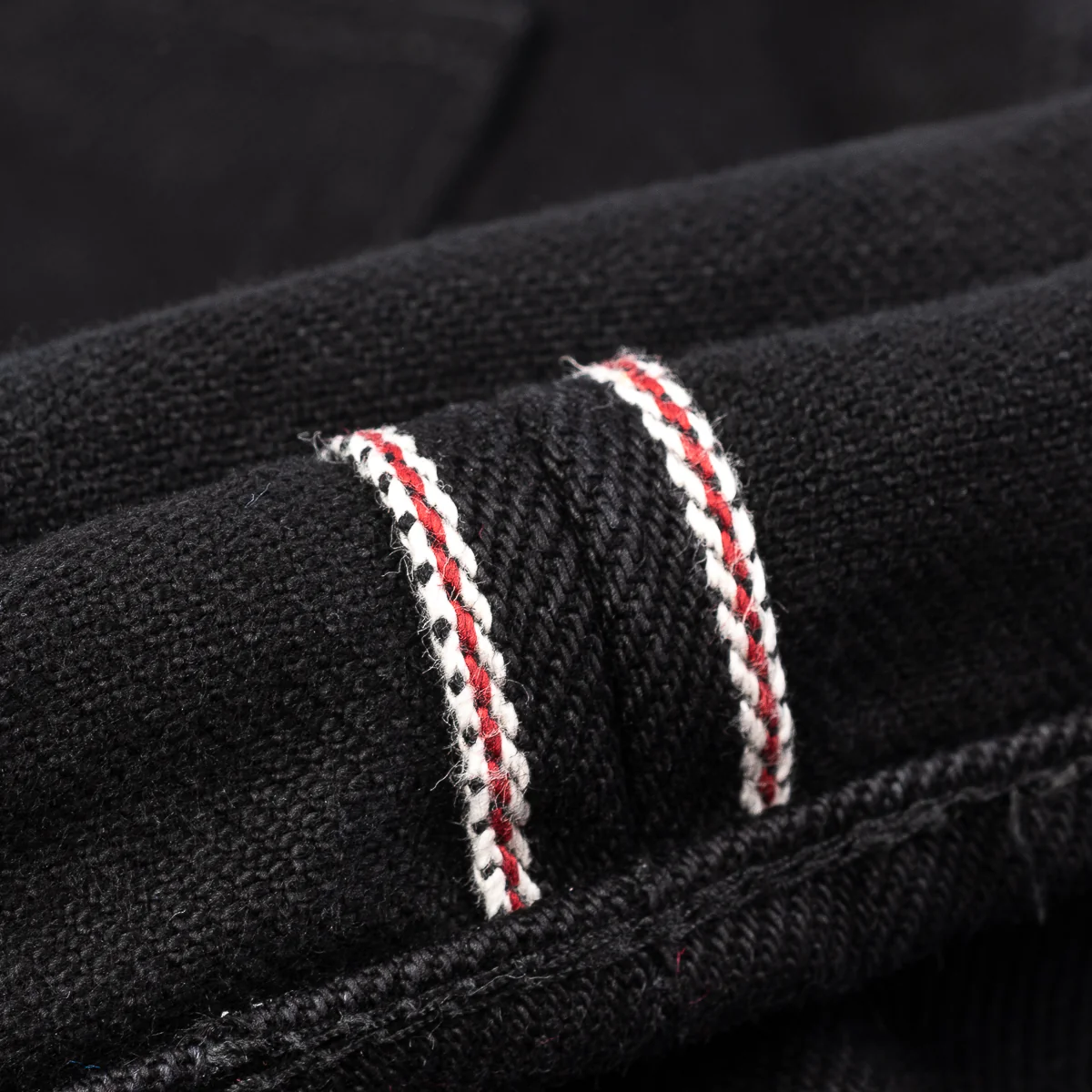 IH-634S-SBG - 21oz Selvedge Denim Straight Cut Jeans - Superblack (Fades To Grey) - Image 10
