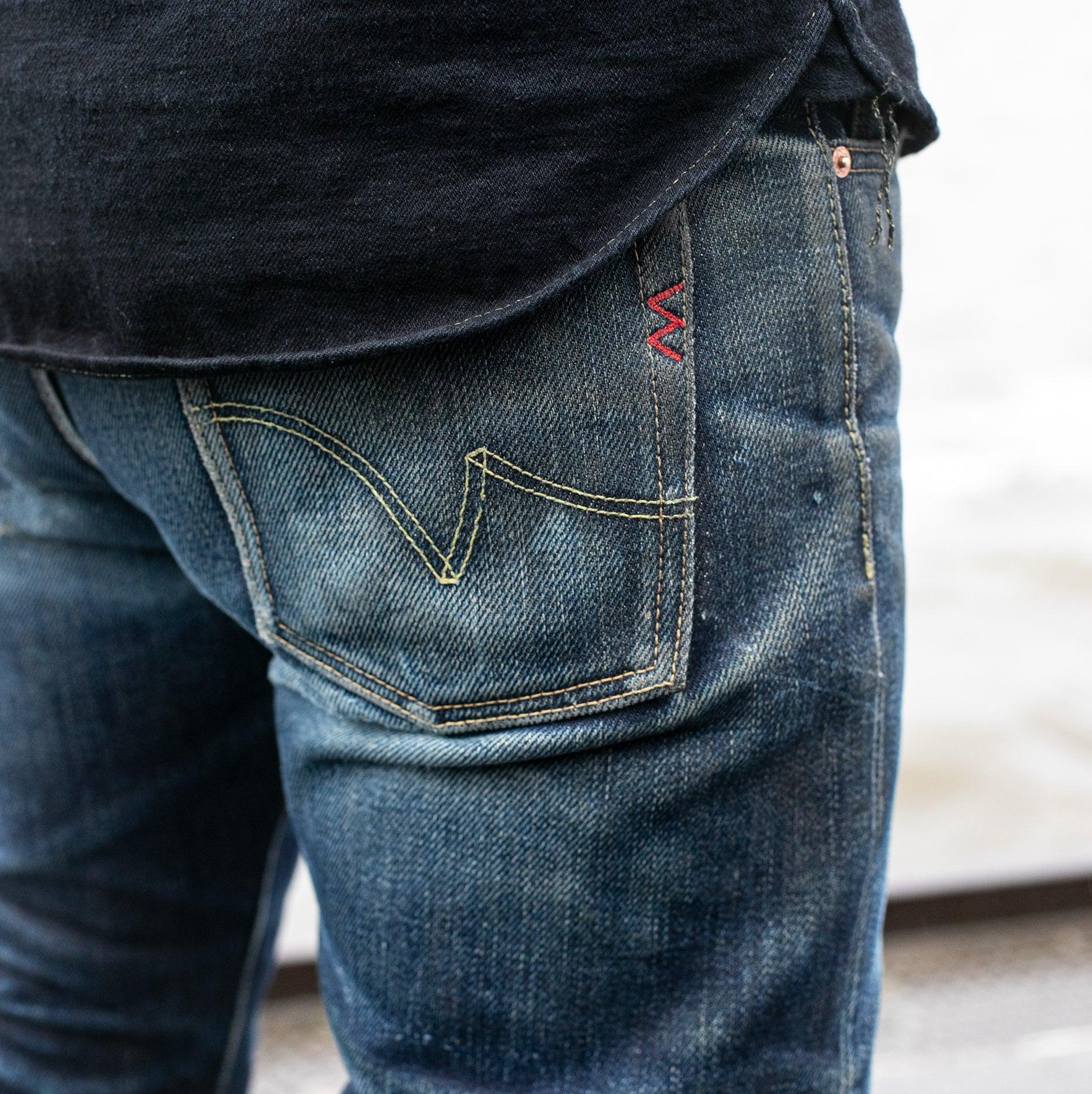 IH-666-XHS - 25oz Slim Straight Cut Jeans - Indigo - Image 12