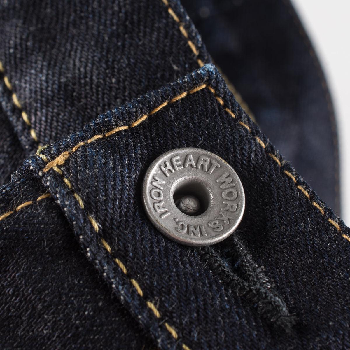 IH-666S-142 - 14oz Selvedge Denim Slim Straight Cut Jeans - Indigo - Image 11