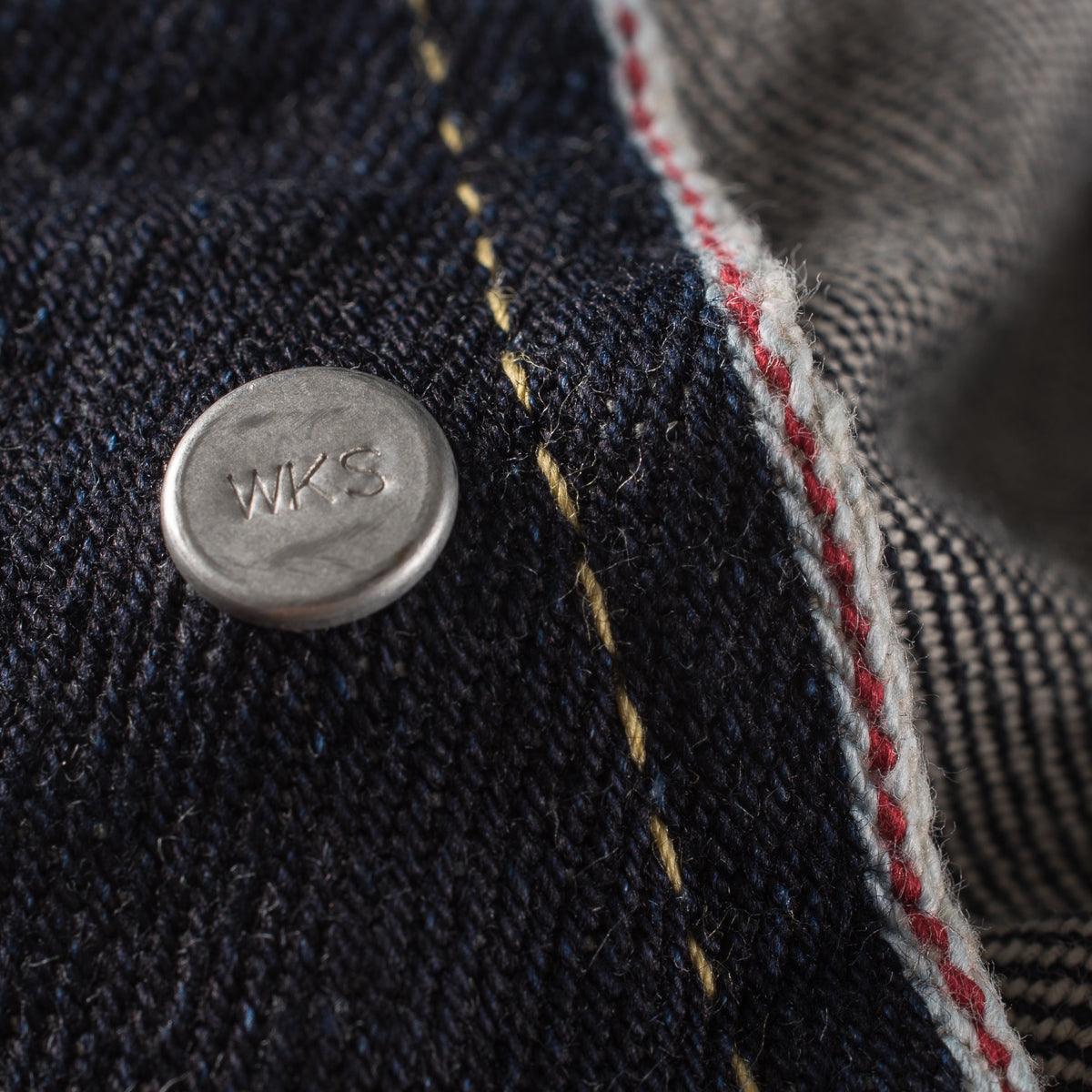 IH-666S-142 - 14oz Selvedge Denim Slim Straight Cut Jeans - Indigo - Image 12