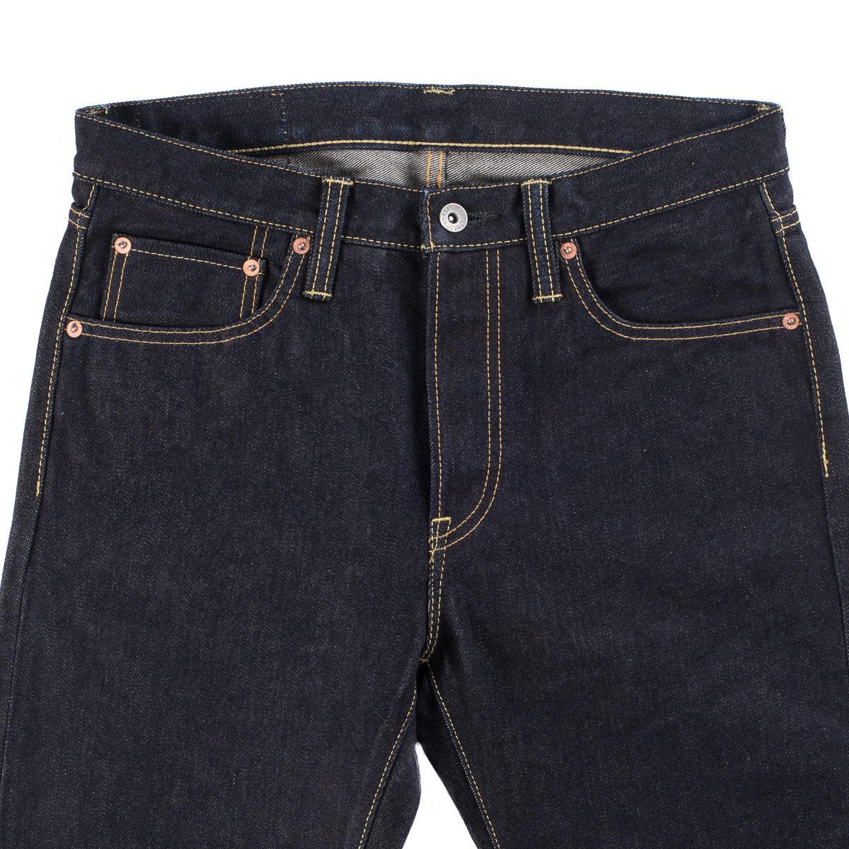 IH-666S-142 - 14oz Selvedge Denim Slim Straight Cut Jeans - Indigo - Image 6