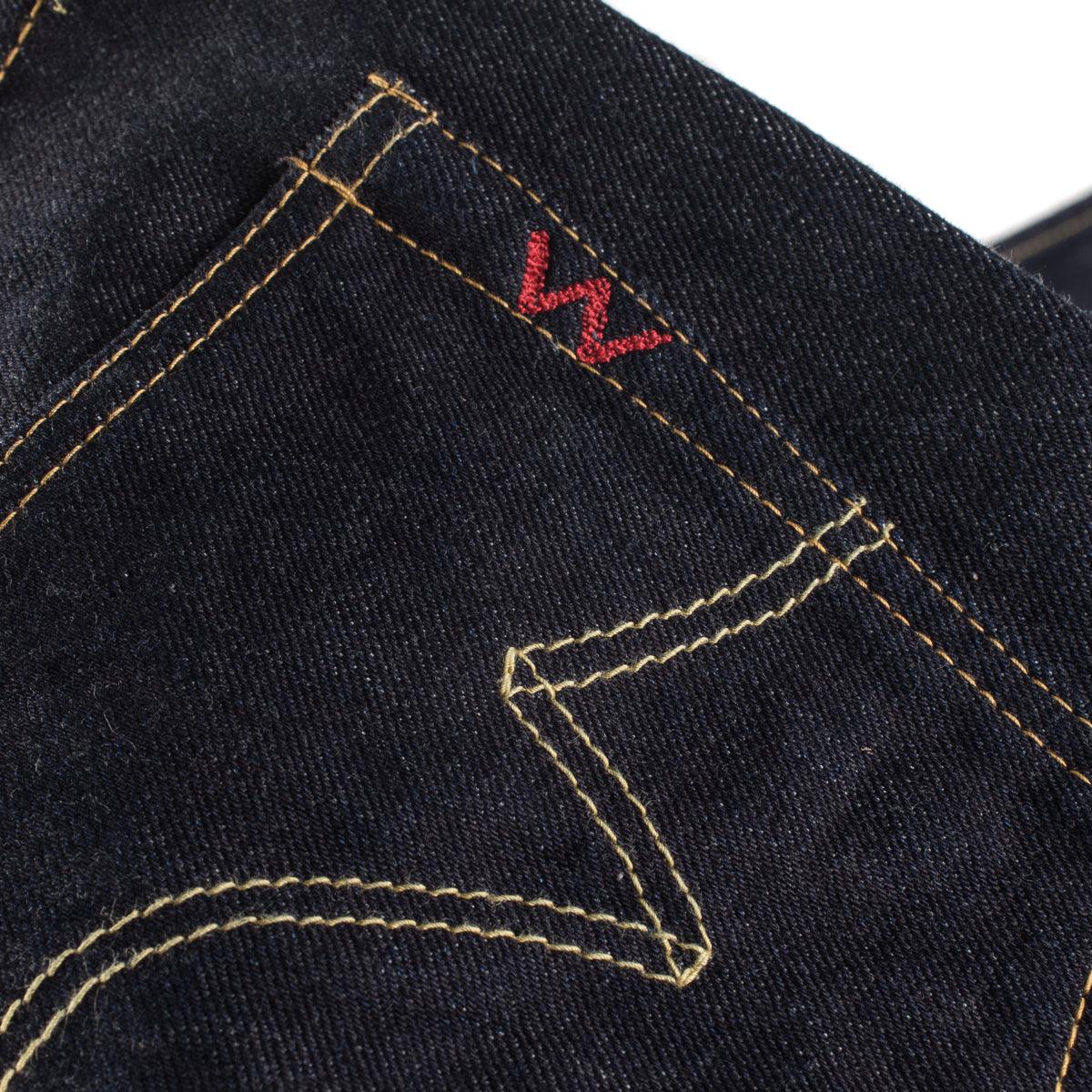 IH-666S-142 - 14oz Selvedge Denim Slim Straight Cut Jeans - Indigo - Image 9