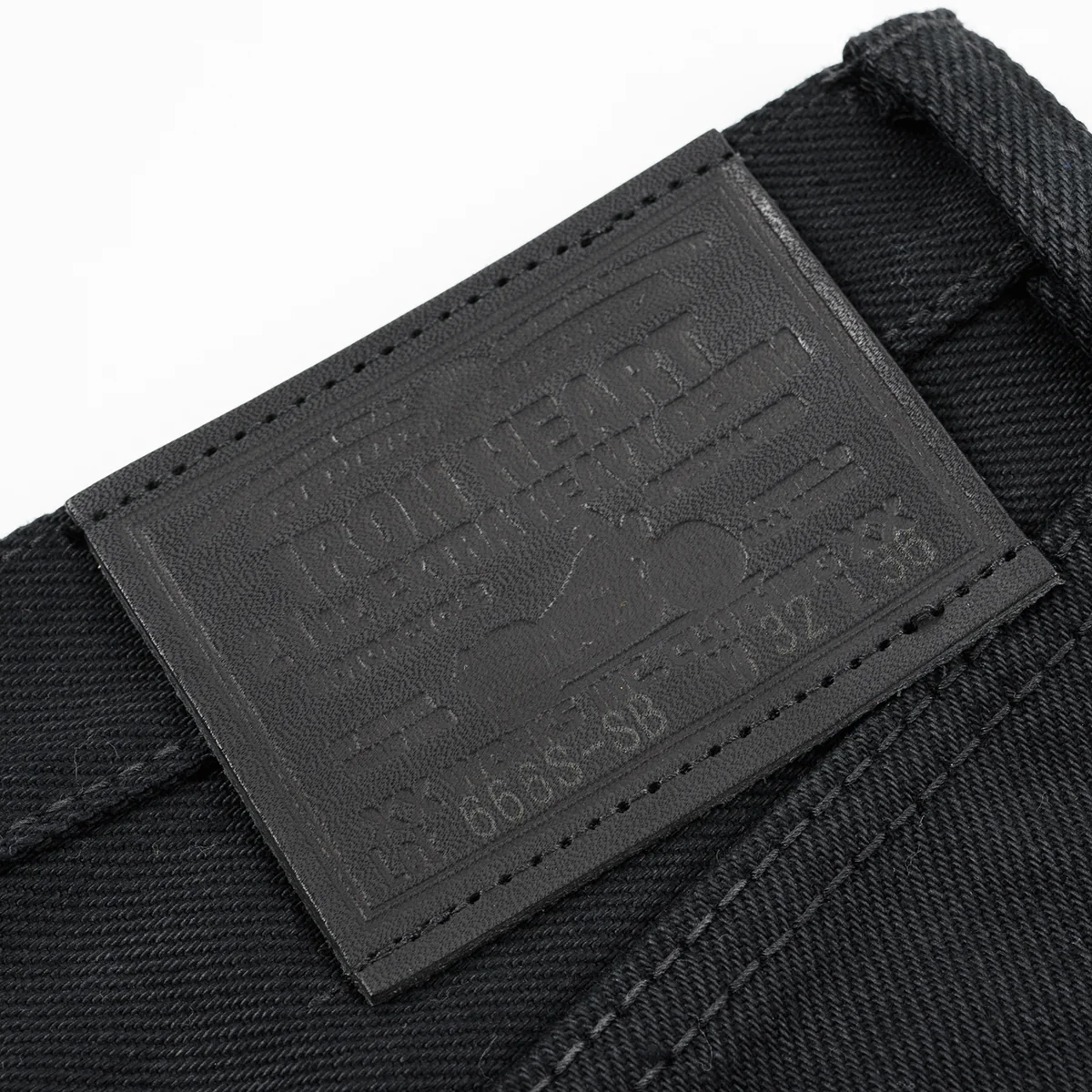 IH-666S-SB - 21oz Selvedge Denim Slim Straight Cut - Superblack Non-Fade - Image 10