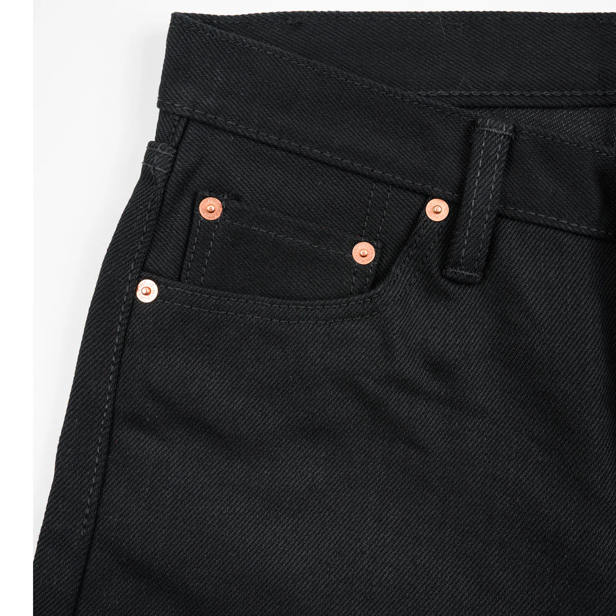 IH-666S-SB - 21oz Selvedge Denim Slim Straight Cut - Superblack Non-Fade - Image 11