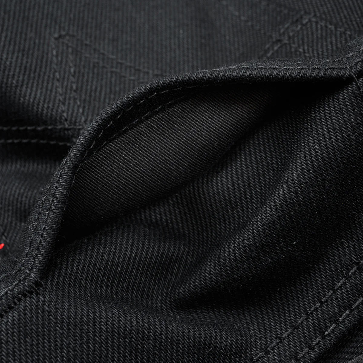 IH-666S-SB - 21oz Selvedge Denim Slim Straight Cut - Superblack Non-Fade - Image 12