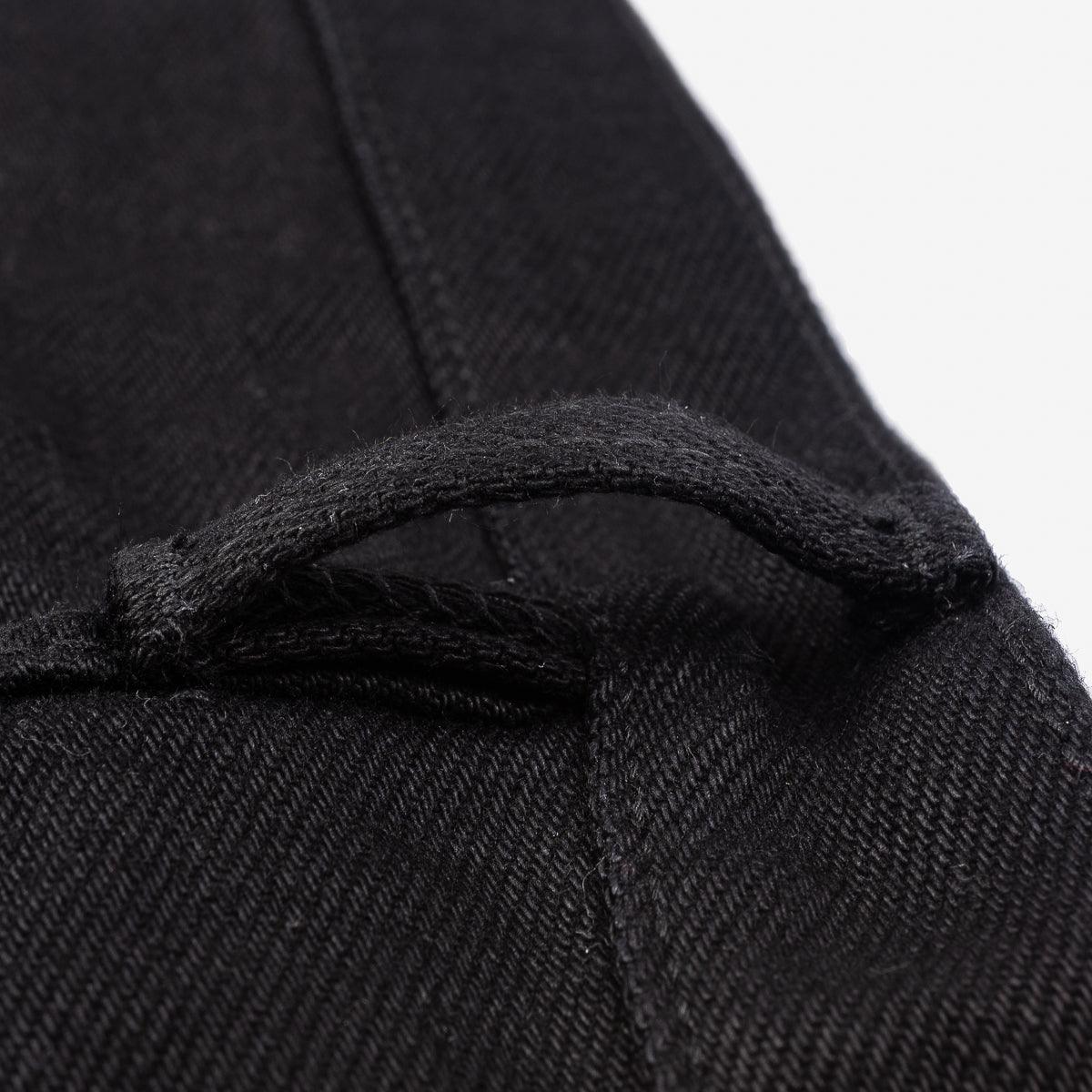 IH-666S-SBG - 21oz Selvedge Denim Slim Straight Jeans - Superblack (Fades To Grey) - Image 15