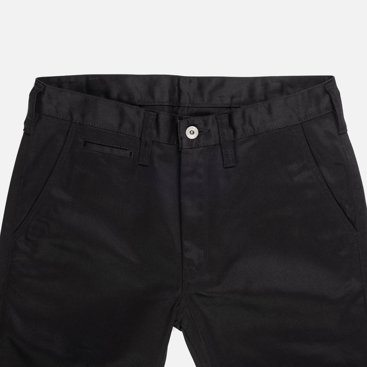 IH-721-BLK - 9oz Mercerised Selvedge Cotton Slim Tapered Chino - Black - Image 8