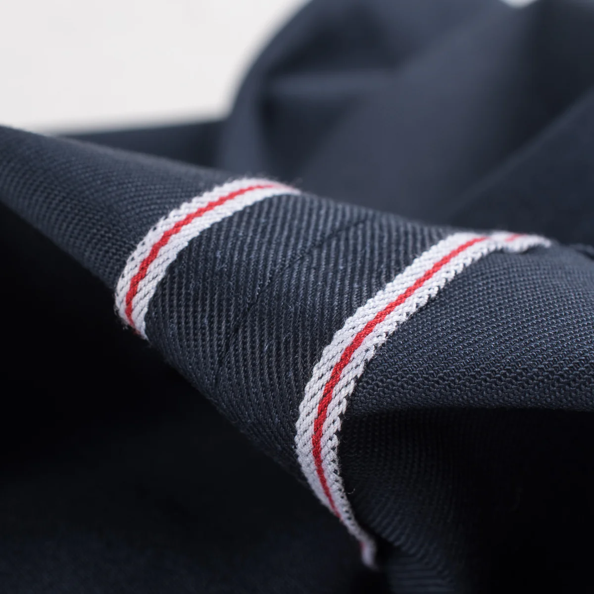 IH-721-NAV - 9oz Mercerised Selvedge Cotton Slim Tapered Chino - Navy - Image 14