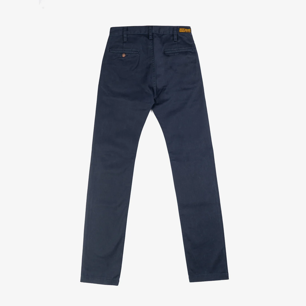 IH-721-NAV - 9oz Mercerised Selvedge Cotton Slim Tapered Chino - Navy - Image 8