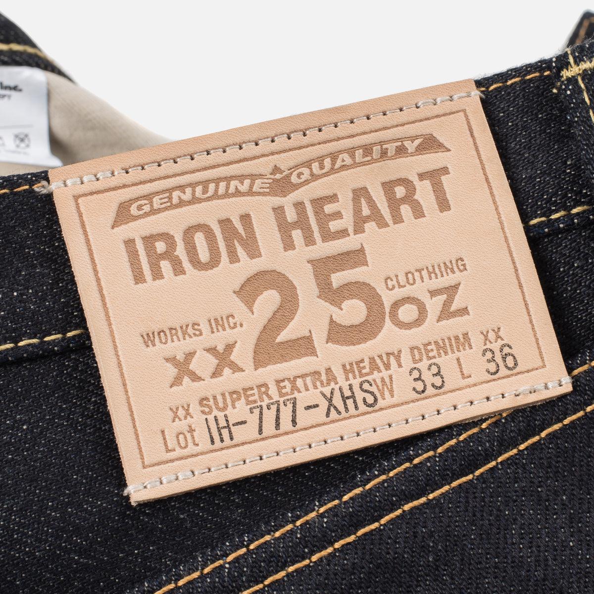 IH-777-XHS - 25oz Selvedge Denim Slim Tapered Cut Jeans - Indigo - Image 11