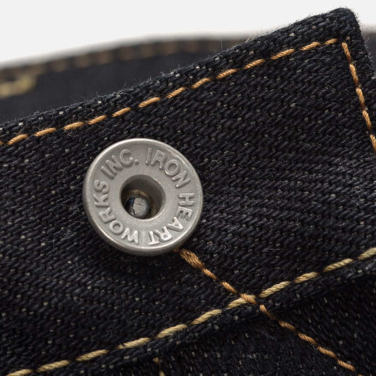IH-777-XHS - 25oz Selvedge Denim Slim Tapered Cut Jeans - Indigo - Image 13