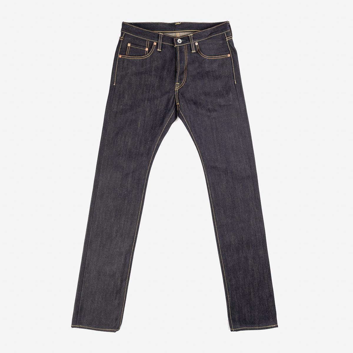 IH-777-XHS - 25oz Selvedge Denim Slim Tapered Cut Jeans - Indigo - Image 9